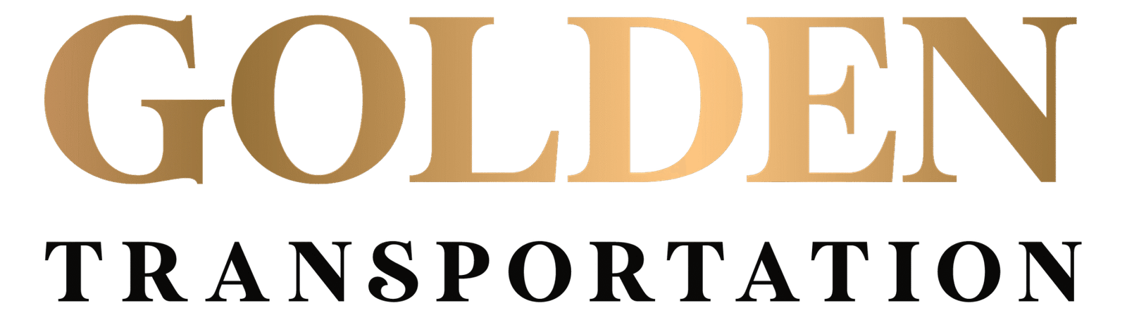 Golden Transportation company logo in gold and black text.